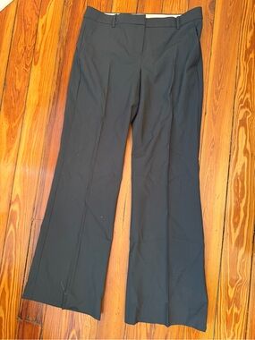 Theory Black Boot-Cut Dress Pants